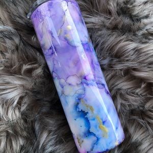Alcohol ink 20oz slim tumbler